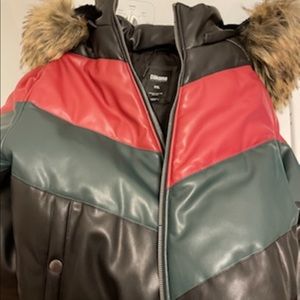 Dakoma Leather Fur Coat.